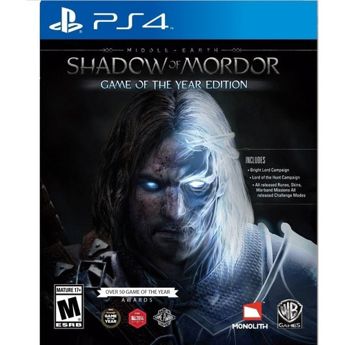 Shadow Of Mordor Game Of The Year Edition Goty Ps4