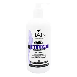 Han Rulos Definidos Crema De Peinar Protector Térmico 500ml