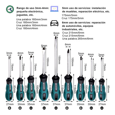 Moxsn Juego De Destornilladores 9 Pzs Herramientas Cómodos Magnét Startools Kit Herramienta Estornillador Herramientas Herramientas Kit Juego Herramientas Manuales Erramientas