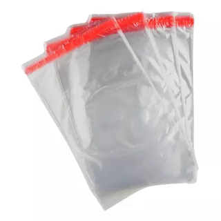 Saco Plástico Adesivado Transparente C/ Aba 22x16 C/ 1000 Un