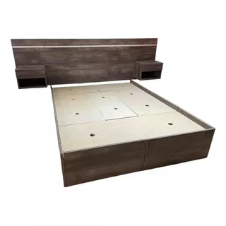 Cama Box Caj/baul+resp.c/mesa De Luz(p/colchón 1,60/1,50)