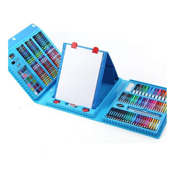 Set De Pintura De 208 Piezas Infantil Portatil Juego Lapices