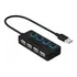 Concentrador Sabrent Usb 2.0 De 4 Puertos Con Interruptores