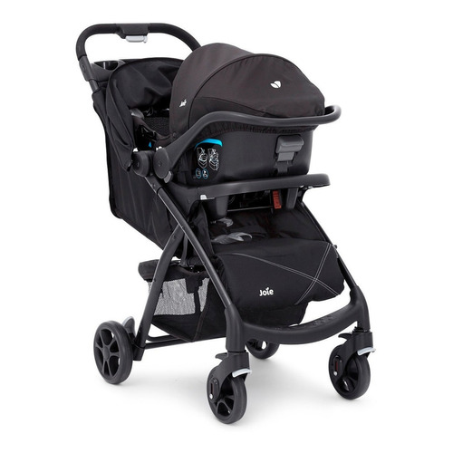 Cochecito de paseo Joie Muze travel system universal black con chasis color negro