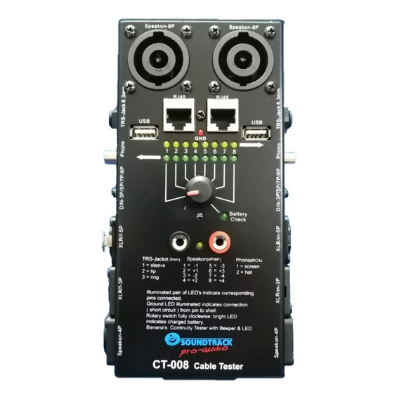 Probador Cables  Utilizadas En Equipo De Audio Ct008 So...