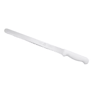 Cuchillo Sierra Para Pan Profesional 12 Pulgadas Vencort Color Blanco