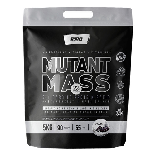 Star Nutrition Mutant Mass 5 Kg Ganador De Masa Muscular Sabor Cookies & cream