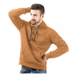 Sudadera Hoodie Cerrada Para Hombre Con Capucha Y Cangurera