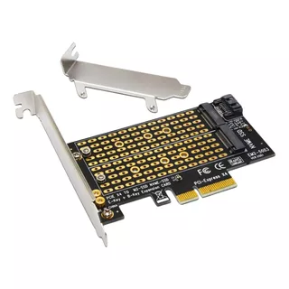 Adaptador Nvme E M.2 Sata Duplo Ssd Pci Express 4.0 3.0 X4 