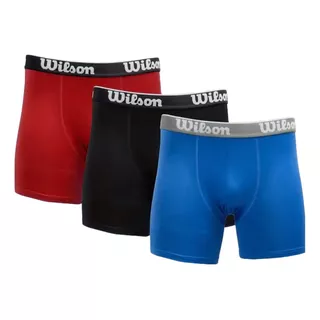 Trusas Boxers Elastico Hombre Wilson Paquete De 3 Multicolor