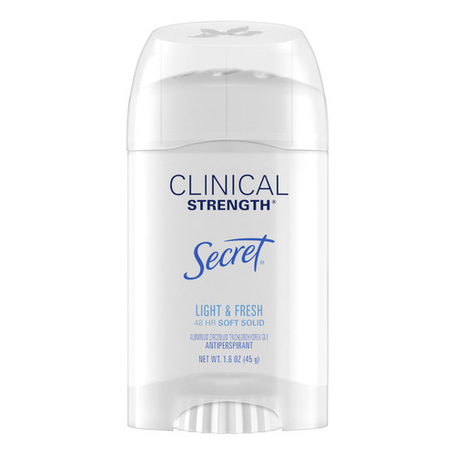 Desodorante Clinical Strength (fuerza) Secret Light & Fresh