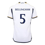 Camiseta Bellingham Real Madrid Nro 5 Blanca