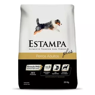 Alimento Estampa Plus Para Perro Adulto Todos Los Tamaños Sabor Mix En Bolsa De 20 kg