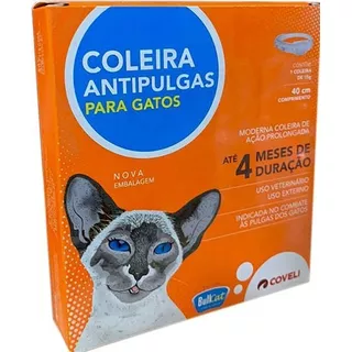 Coleira Bullcat Antipulgas Para Gatos 15gr Coveli 