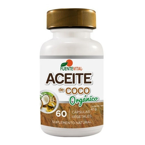 Aceite De Coco Orgánico - 60 Cápsulas Vegetales