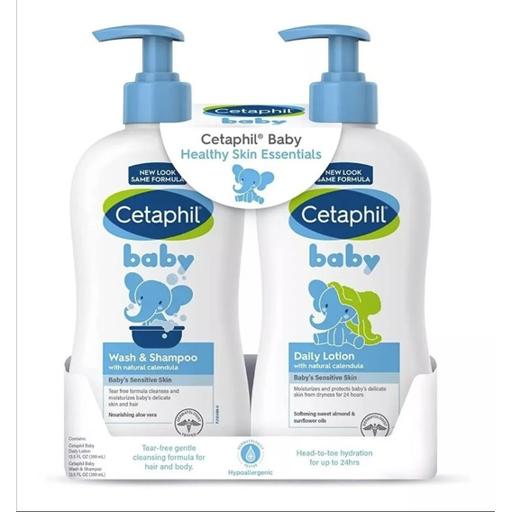 Cetaphil Pack Baby Wash & Shampoo + Daily Lotion Para Bebé