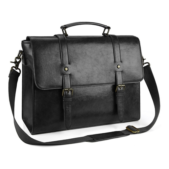 Portalaptop Bolsa Maletín Para Cuero 15.6 Para Hombre Maleta