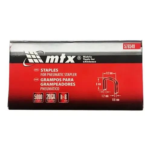 Grampos 8mm Para Grampeador Pneumático 576549 Mtx | MercadoLivre