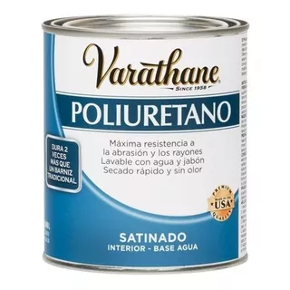 Poliuretano Varathane Satinado Interior Base Agua 0,946l