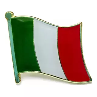 Pin Metalico Broche Bandera Italia Pasaporte Viajero Europa