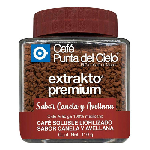 Café Liofilizado Punta Del Cielo Crema Canela Avellana 110g