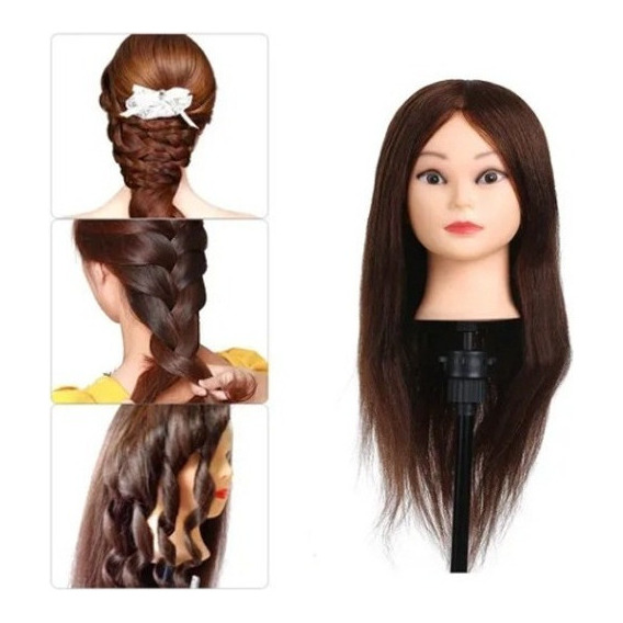 85% Cabello Humano Maniquí Cabeza For Trensado Cabe Maniquí