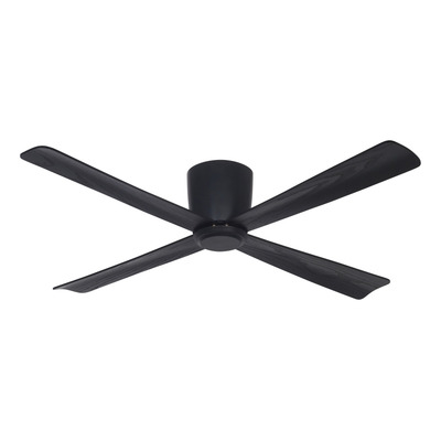 Ventilador De Techo 4 Palas Negro 452b Control Remoto Laft