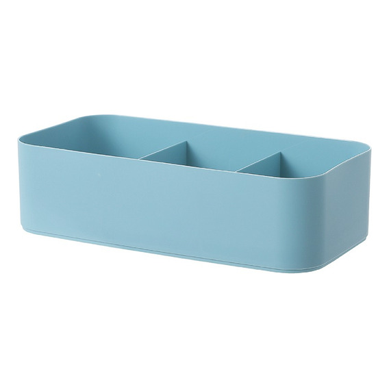 Miniso Caja De Almacenamiento Plástico Azul 26.9x14.3x7.3 Cm