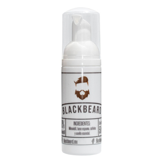 Minoxidil Al 10% Espuma Blackbeard Adicionado Con Cafeína