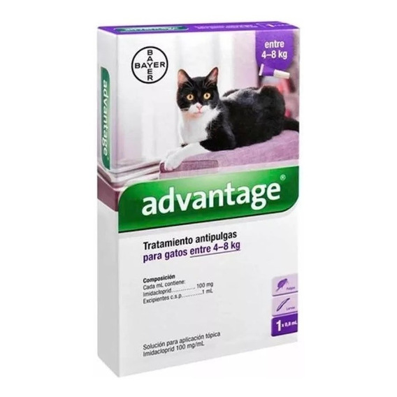 Antipulgas Para Gatos Gatos Advantage Gatos  4 - 8 Kg 