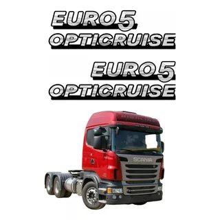 Adesivos Laterais Resinados Para Scania Euro 5 20502 Cor Cromado