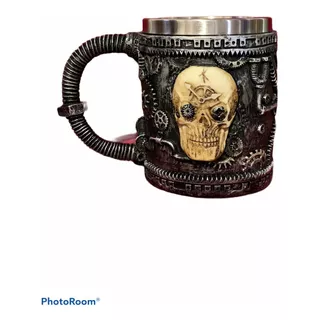 Mug 3d Calavera Resina Importado 450 Ml