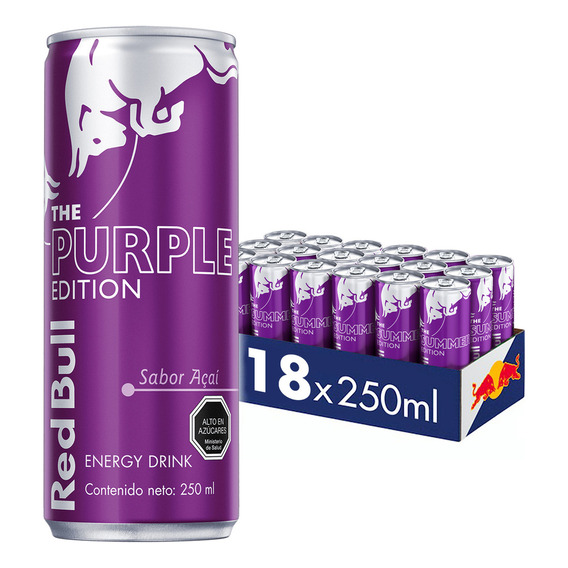 Red Bull Bebida Energética Pack 18 Latas Acaí 250ml