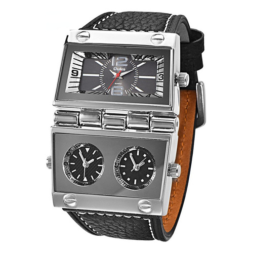 Reloj Oulm Leather Quartz Hombre