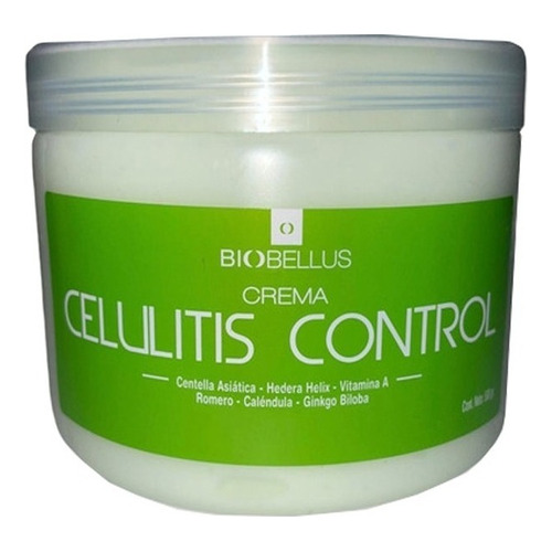  Crema Celulitis Control Centella Asiática Biobellus X500gr Tipo de envase Pote
