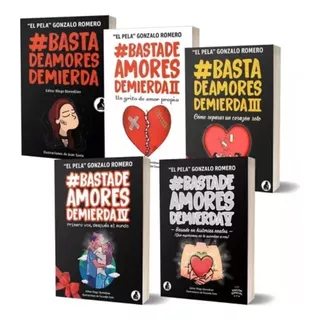 Pack Colección Basta De Amores De Mierda Pela Romero Nuevos