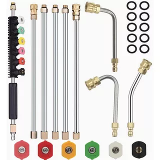 Kit Alta Presión Boquillas Extensión Lavado Gas Refrigerante