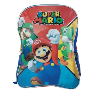 Mochila Infantil Escolar Costa Personagem Super Mario Bross