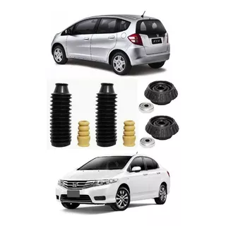 Kit Coxim Batente Amortecedor Dianteiro Honda Fit City Envio Imediato