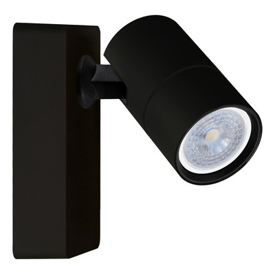 Aplique 1 Luz Spot Negro Movil Dicro Led Gu10 U1321n Mks