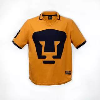 Playera Pumas Retro 1980 Oro/azul