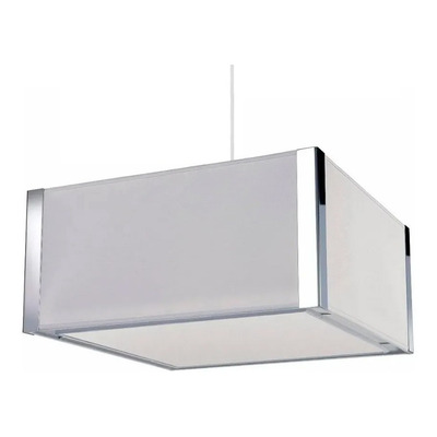 Colgante Cuadrado Moderno Con Acero Apto Led Luz Desing