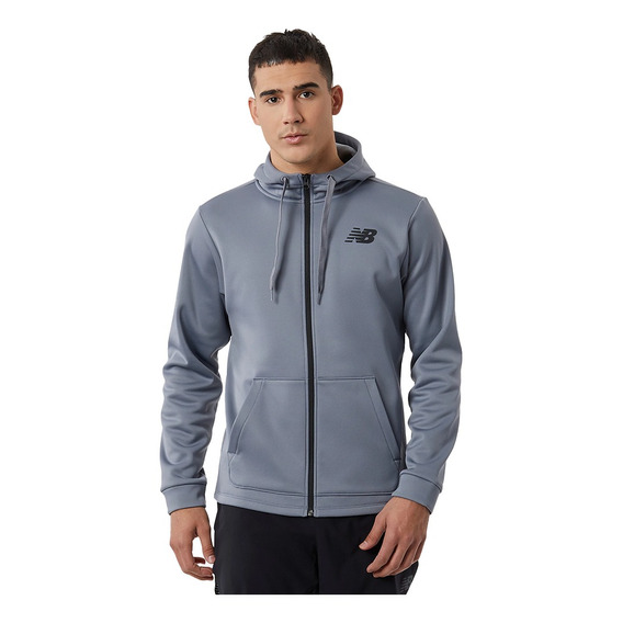 Campera New Balance Tenacity Performance Gris - Mj23020gnm