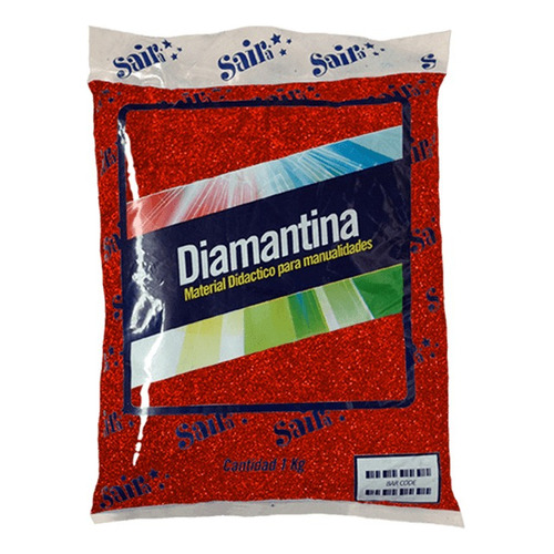 Diamantina Fina Saira 1 Kilo Varios Colores Color Rojo