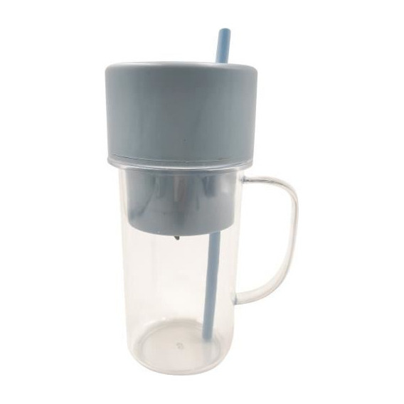 Licuadora Portátil Recargable Usb, Vaso Con Sorbito 500ml, E