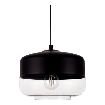 Colgante Cristal Dayan 1 Luz Negro Moderno Apto Led Cie