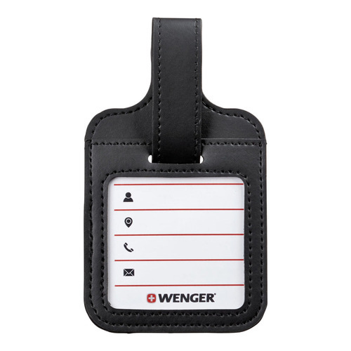 Etiqueta de identificación de equipaje Wenger, negra