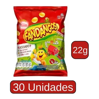 Salgadinho Fandangos Presunto 22g - Elma Chips- Caixa 30 Un