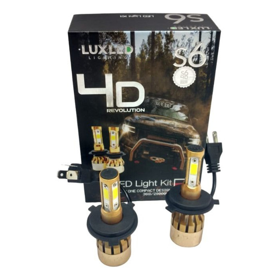 Kit Lampara Cree Led 4d H4 12v/ 36w Max 28000lm