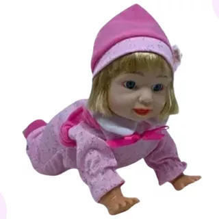 Boneca Bonequinha Bebê Engatinha Fala Canta Brinquedo